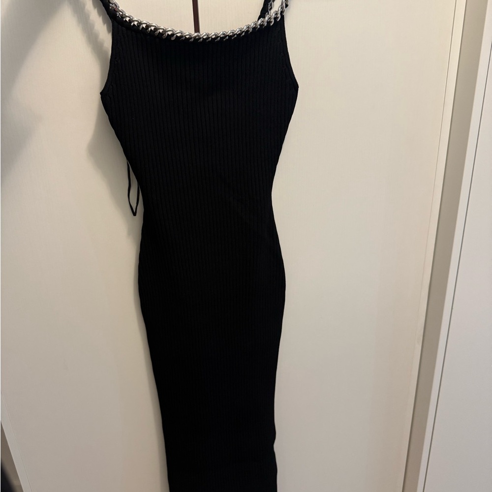 Michael Kors Black Dress with Chain Accents